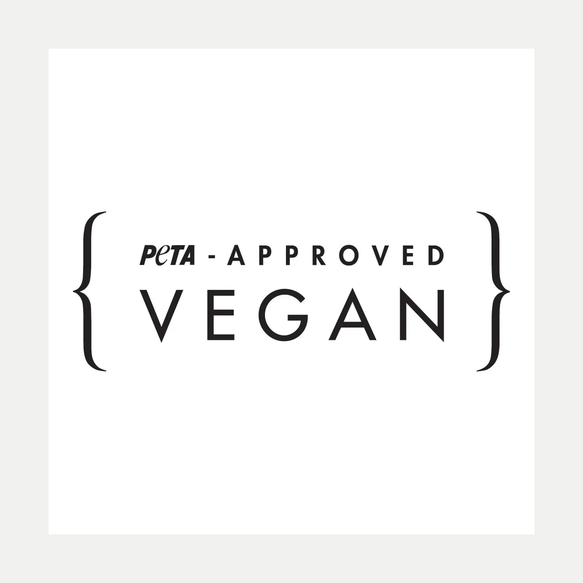 Zertifiziert von PETA-Approved Vegan