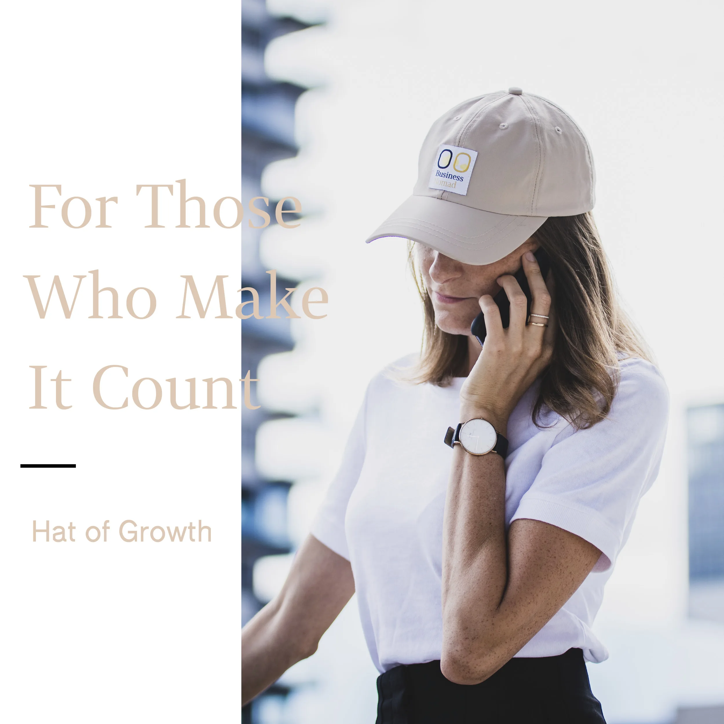 Business Nomad Hat of Growth: Tagline